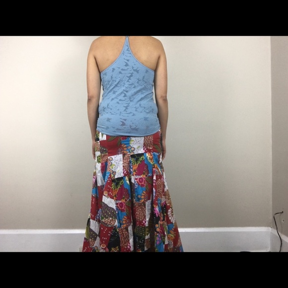 Catalog Classics patchwork gypsy skirt - Picture 6 of 9